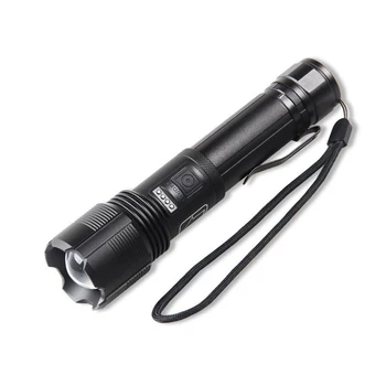 Мощный фонарик с телескопическим зумом и зажимом для ручки фонарик 2