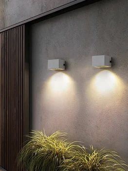 Наружный водонепроницаемый настенный светильник светодиодная лампа для мытья цементных стен настенный цементный светильник 7