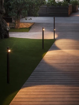Наружный светильник для газона, садовый светильник, водонепроницаемый бамбуковый светильник, садовый ландшафтный светильник, наружный светильник для газона, вилочный светильник для садовой виллы 4