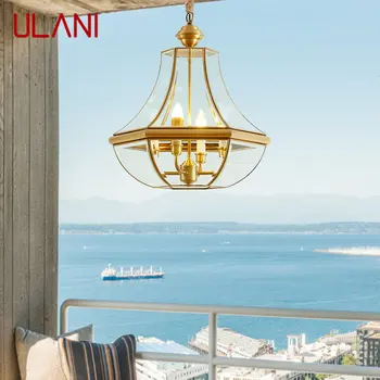 Садовый подвесной светильник ULANI Brass, Медный светодиодный Водонепроницаемый IP65, Современный Уличный E27 220V 110V, Крыльцо, Внутренний двор, Балкон 10