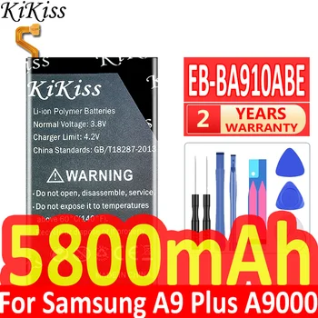 KiKiss Для SAMSUNG EB-BA910ABE Аккумулятор емкостью 5800 мАч для Samsung Galaxy A9 Pro A9Pro (2016) A9 + SM-A9100 SM-A910 SM-A910F SM-A910DS 15