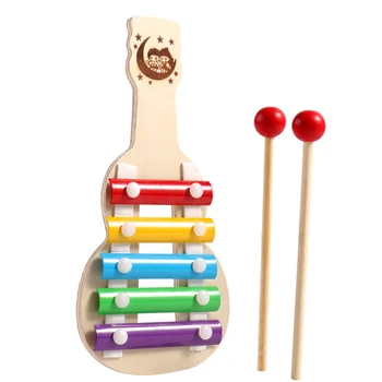Детские игрушки Монтессори, деревянный ксилофон, игрушки для детских музыкальных инструментов, песочный молоток, дошкольные игрушки для раннего обучения для ребенка 12 месяцев 5