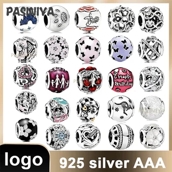 24 брелока с логотипами, серебряные брелоки 925 пробы для женщин, изготовление ювелирных изделий, дизайнерские брелоки для изготовления браслетов, комплекты брюк своими руками 21