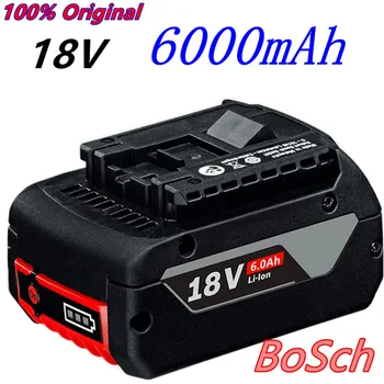 100% Original 18V Batterie Für Bosch GBA 18V 6,0 Ah Lithium-BAT609 BAT610G BAT618 BAT618G 17618-01 + ladegerät 22