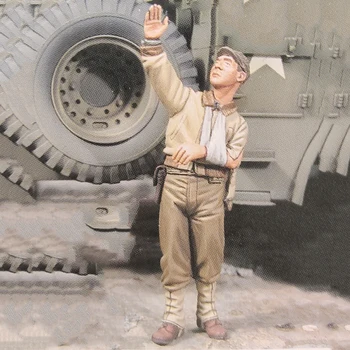 Солдатик из смолы 1/35 современной пехоты, раненый солдат США, модель в разобранном виде, неокрашенный набор для сборки фигурок 14