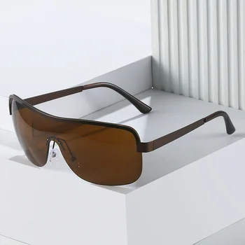 2023 Новые европейские и американские солнцезащитные очки, персонализированные трендовые солнцезащитные козырьки для уличных фотографий 6