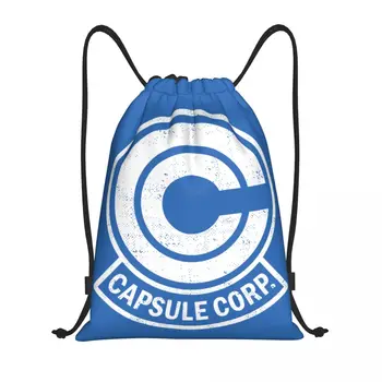Изготовленная на заказ Retro Capsule Corp. Сумки на шнурке Для мужчин и женщин, легкий спортивный рюкзак для хранения в тренажерном зале 15