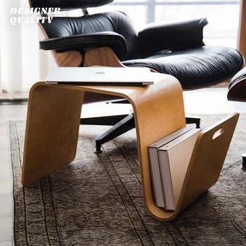Деревянный дизайнерский журнальный столик, Роскошный современный органайзер в скандинавском стиле, Журнальный столик, экономящий пространство, Уникальная входная мебель Mesa 16
