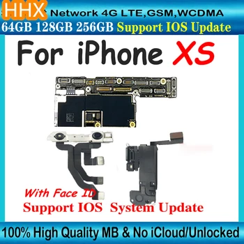 Разблокированная логическая плата iCloud для материнской платы iPhone XS Xs S с Face ID 100% Оригинальная Полная поддержка чипов Обновление системы IOS XS 21