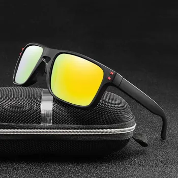 Поляризованные солнцезащитные очки Унисекс Квадратные Винтажные солнцезащитные очки известного бренда Солнцезащитные очки polaroid в стиле ретро для женщин и мужчин 18