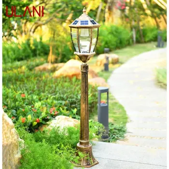 Уличные газонные фонари ULANI в стиле ретро, солнечная садовая лампа, светодиодная водонепроницаемая домашняя декоративная дорожка для внутреннего двора 9