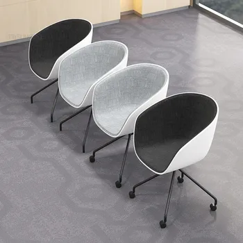Современный дизайн Пластиковый и металлический Вращающийся офисный стул Компьютерный стул Учебные стулья Модный дизайн Лофт Популярное кресло на колесиках Сиденье B 12