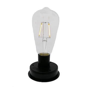 2Шт Солнечная светодиодная вольфрамовая лампа накаливания 2800K Автоматические датчики освещенности Забор Ночные светильники для садовой лампы (7 см)
