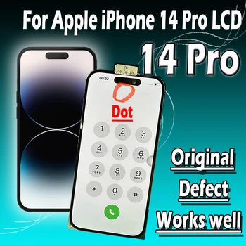 Точечный Дефект Оригинала Для Apple iPhone 14 Pro ЖК-Дигитайзер С Сенсорным Экраном В Сборе Для iPhone 14Pro A2890 A2650 A2889 A2892 LCD 20