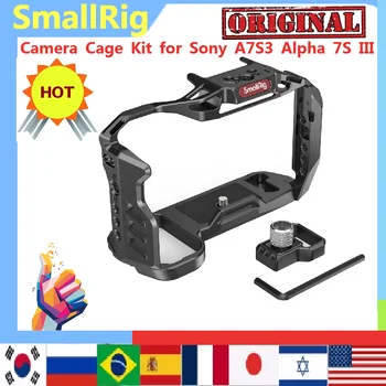 Комплект для камеры SmallRig Standard Light Camera Cage Kit для Sony A7S3 Alpha 7S III с Кабелем HDMI NATO rails крепление для холодного башмака DIY Kit 3180 1