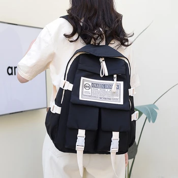 Летний Новый женский рюкзак с несколькими карманами, школьная сумка для девочек, модный дизайн, женские дорожные сумки, водонепроницаемые сумки для книг Mochila