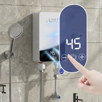 Мгновенный электрический водонагреватель, портативный кухонный кран для быстрого нагрева воды в ванной комнате со светодиодным цифровым дисплеем