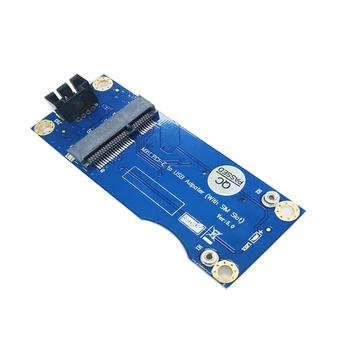 Адаптер Mini PCI-E промышленного класса к USB со Слотом для SIM-карты для модуля WWAN/LTE преобразует беспроводную связь 3G/4G на 90/180 градусов 2