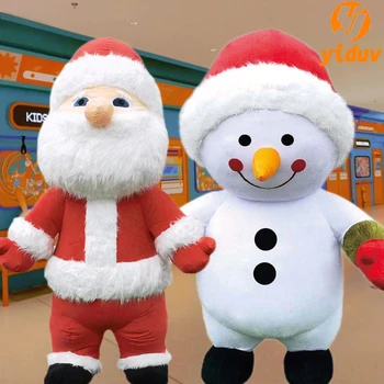 Новый Рождественский Снеговик, Санта-Клаус, Лось, Панда, талисман для взрослых, Рождественский костюм куклы для ролевых игр, Хэллоуин, Карнавал, Вечеринка по случаю Дня рождения 8