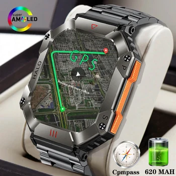 Мужские смарт-часы для Android IOS Фитнес-часы Ip68 Водонепроницаемый Военный Монитор здоровья AI Голосовой вызов Bluetooth Smartwatch 2023 17