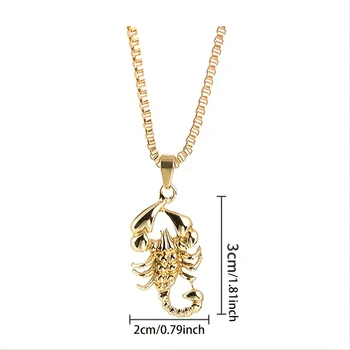 CAOSHI Стильное женское ожерелье с дизайном в форме скорпиона, подвеска в металлическом стиле, ювелирные изделия для унисекс, аксессуары для животных, подарок 20