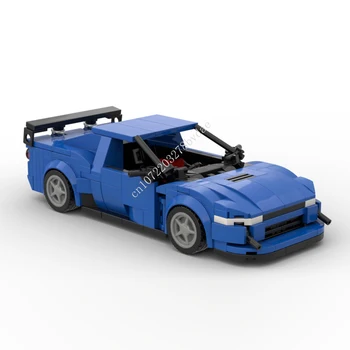 Чемпионы скорости MOC Nissan Skyline R33 Модель спортивного автомобиля Строительные блоки Технологические Кирпичи Творческая сборка Детские игрушки Подарок 19