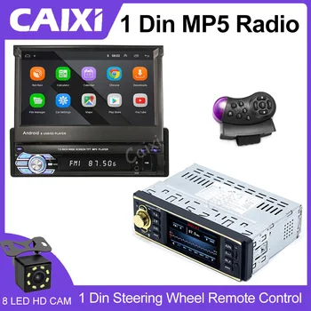 CAIXI 1 Din Автомобильный Радиоприемник Стерео Mp3-Плеер Автомобильный Bluetooth MP3-Плеер 1Din Autoraido FM Аудио USB / SD с AUX Входом Зарядка Телефона