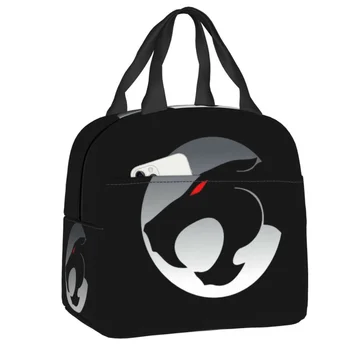 Ланч-бокс с логотипом аниме Thundercats, Водонепроницаемый Теплый охладитель, Термоизолированная сумка для ланча для женщин, детская сумка для школьной работы, пикника 20