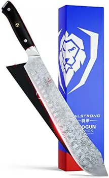Элитный Дамасский Японский Кухонный нож для разделки мяса AUS-10V Super Steel Bull Nose, 10 Дюймов, Ножны в комплекте 1