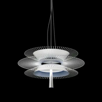 2021 Новые Сетчатые подвесные светильники Дизайнерский Железный Цветок Многослойный Подвесной светильник для гостиной Столовая Художественный Декор Современный COB Светодиодный Светильник 21