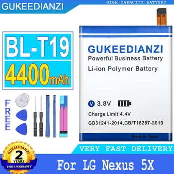 4400mAh Аккумулятор GUKEEDIANZI BL-T19 Для LG BL-T19 Nexus 5X H790 H791 H798 Аккумулятор Nexus5X Большой Мощности Bateria 2