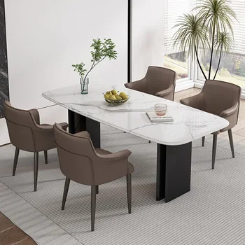 Современные красивые обеденные стулья Nordic Luxury Office Lazy Salon, Уникальные эргономичные одноместные кресла Sillas Comedor, мебель для дома 4