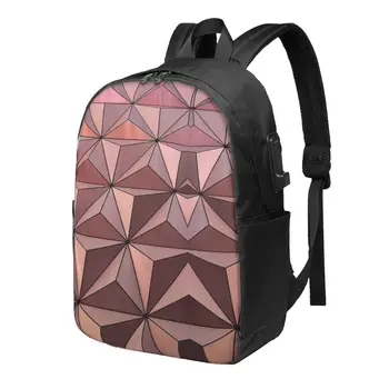 Архитектурный дизайн Epcot, школьный рюкзак большой емкости, модный водонепроницаемый регулируемый спортивный рюкзак для путешествий 5
