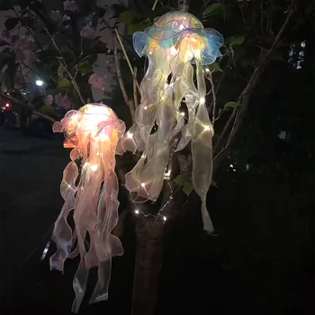 Сделай сам, светильник-медуза, Русалка, вечеринка с медузами, фонарь, Девушки счастливы под морской тематикой, декор для вечеринки по случаю дня рождения 19