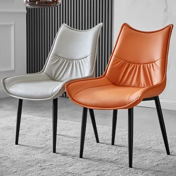 Ультралегкие дизайнерские стулья середины века, современные уличные стулья для ленивой трапезы, Красивая кухонная мебель Sillas Comedor 9