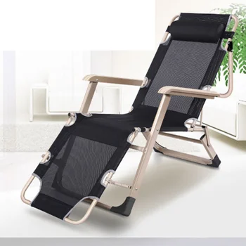 Складной стул для обеденного перерыва, кровать, Офисный Многофункциональный Ленивый Дом для взрослых, Прохладное летнее кресло для счастливого сна 14