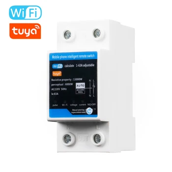 Защита от автоматического повторного включения Tu-ya WiFi, Мониторинг текущего напряжения, Значения защиты измерителя мощности, управление приложением