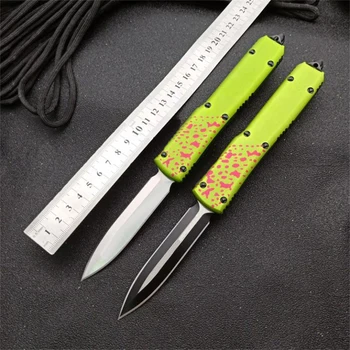 Карманный нож Micro OTF Tech Утилита EDC Tools Желтые портативные маленькие складные ножи 6061-T6 из авиационного алюминиевого сплава D2 Подарок 21