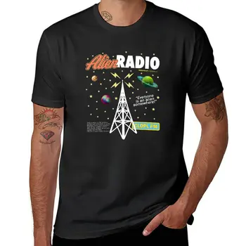 Новая модная футболка Cóldplay ALIEN RADIO, футболки для тяжеловесов, футболка для мужчин, одежда 12