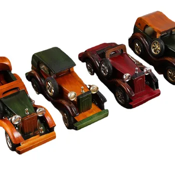 Деревянные машинки деревянные игрушки в винтажном стиле креативный настольный декор модели автомобиля конфигурация сценарии для детей подарок на день рождения  22