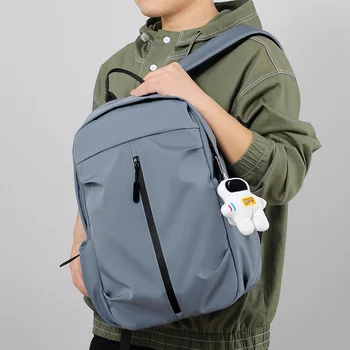 Рюкзак Мужской Деловой для отдыха, сумка для компьютера, USB-зарядка, дорожный студенческий рюкзак, Унисекс, дорожная сумка из полиэстера, школьный рюкзак