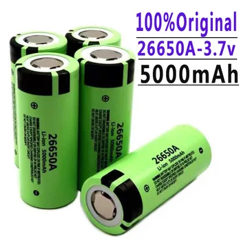 100% Новый.Литий-ионная аккумуляторная батарея большой емкости 26650 5000 мАч Lii-50A 3,7 В 26650-50A аккумулятор для фонарика 20A новая упаковка