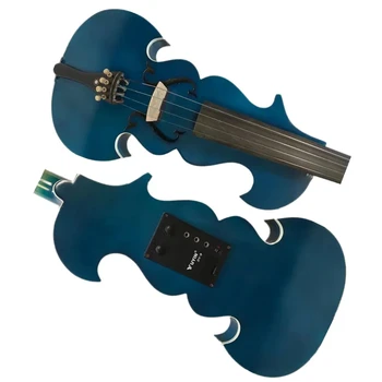 Электрическая скрипка SONG Brand master 4/4, без футляра из цельного дерева, смычковый кабель синего цвета 8