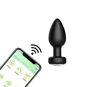анальная пробка с вибрацией, управляемая смартфоном, pusy plug anal xxl, силиконовый мужской инструмент для анального расширения xl, женский вибратор 7