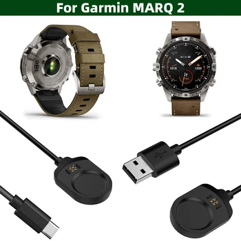 Зарядный кабель Type-C USB-порт Для часов USB-Кабель для зарядки длиной 1 м Кабель-адаптер для зарядки 1000 МА для Garmin MARQ 2 для Часов 18