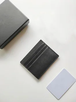 Мужские и женские карточки Черный ультратонкий универсальный держатель для нескольких карт Премиум-класса, держатель для кредитных карт, кошелек 15