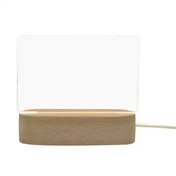 Прикроватная лампа для спальни, экологичный ночник, прочное украшение для дома, практичный акриловый блокнот, доска для Wordpad 22