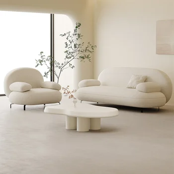 Современный Дизайн Дивана Для Гостиной Nordic Stretch White Sofa Modern Lounge Модульные Эргономичные Прямые Шезлонги Мебель Для дома 22