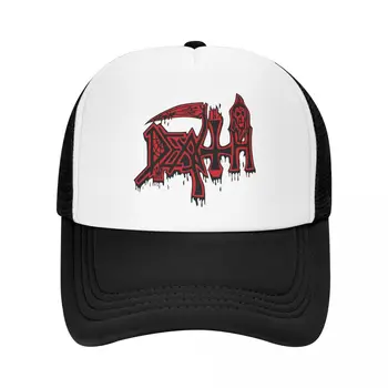Изготовленная на заказ бейсбольная кепка Death Rock Женская Мужская Регулируемая Шляпа дальнобойщика с музыкой хэви-метал, спортивные бейсболки Snapback, солнцезащитные кепки 9