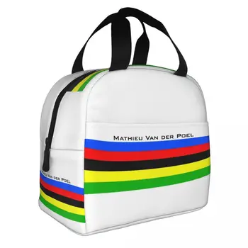 Mathieu Van Der Poel Merch Lunch Bag Портативный Изолированный Оксфордский Кулер Голландский Велосипедист Термальная Сумка для Пикника для Женщин И Девочек 3